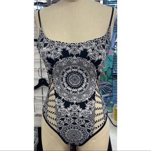 Red Carter Medallion cut out one piece